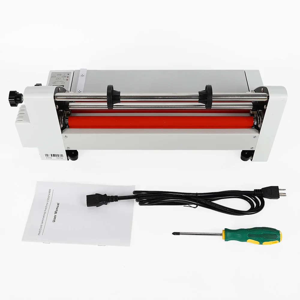 

V350 13" Hot Cold Roll Laminator Single&Dual Sided Laminating Machine