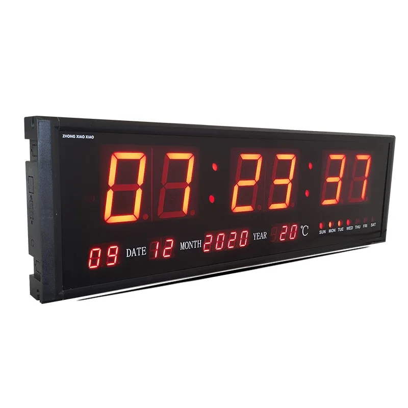 ZHONG XIAO XIAO LED Digital Perpetual Calendar Hours, Minutes, Seconds,Wall Clock  at Home