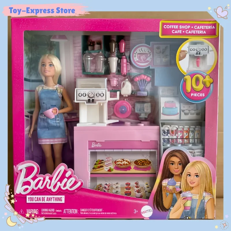 

Barbie Doll Toys Barbie Coffee Shop Playing House Toys Barbie Princess Doll Accessories Girls Kids Toys Children Birthday Gift
