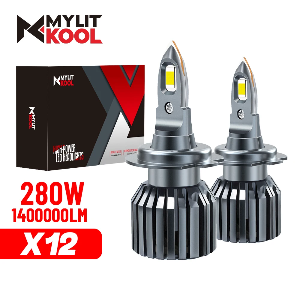 

2PCS 280W H4 H7 Car LED Headlight Canbus H1 H11 LED Bulbs 9005 9006 HB3 HB4 Auto Headlamp Fog Light 1:1 Halogen Replacement Lamp