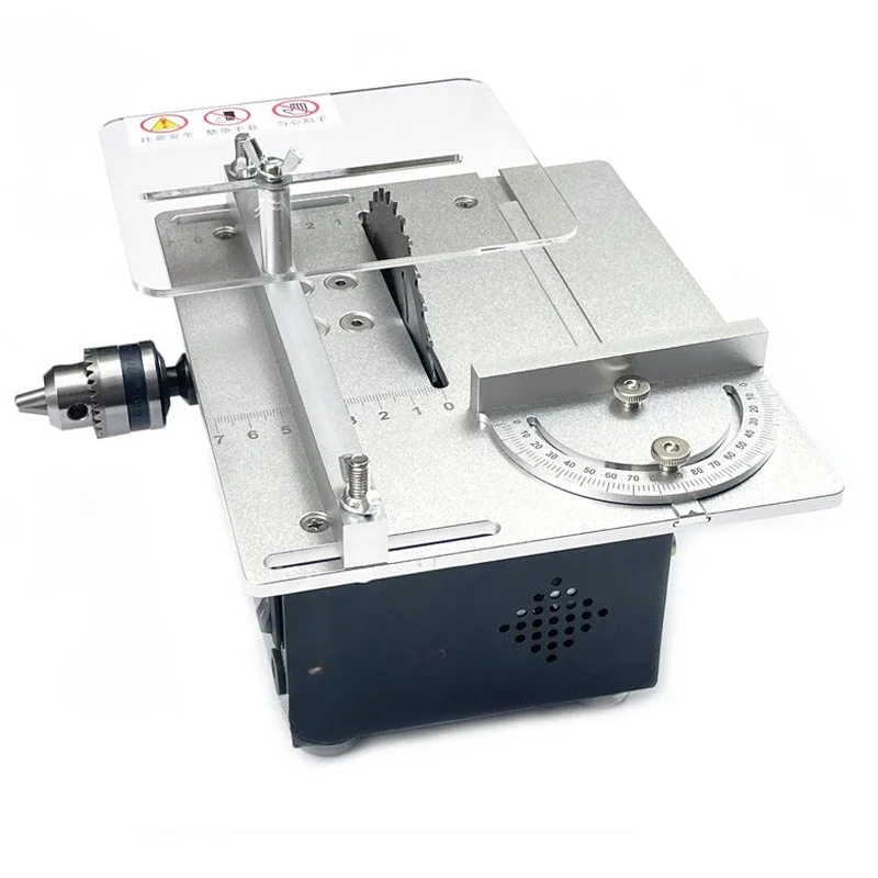 Mini table saw Multifunctional miniature chainsaw DIY cutting machine Small household table saw Precision woodworking chainsaw