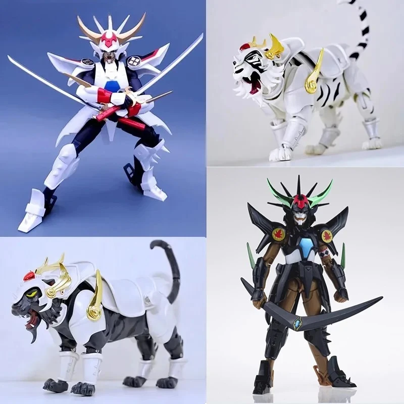

Koo Yoroiden Samurai Troopers Ronin Warriors Armor Plus Kikoutei Rekka Double Armors w Object White Black Tiger Action Figure