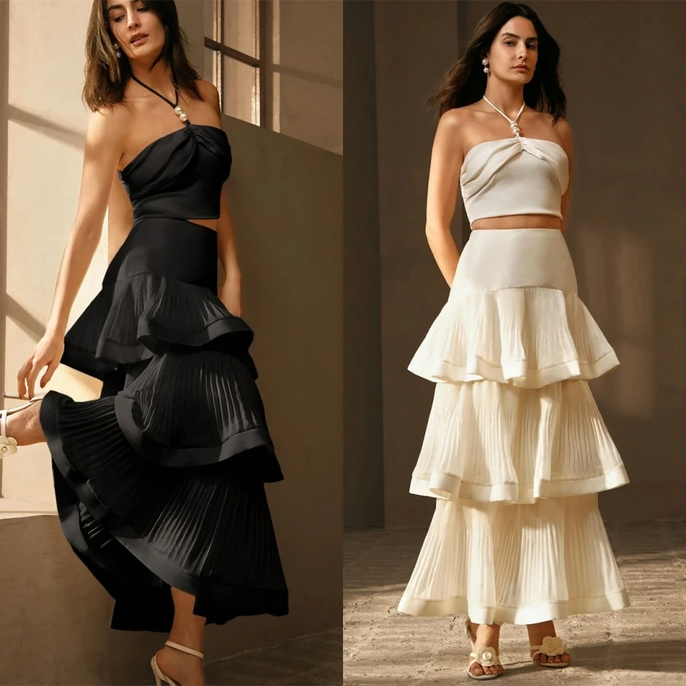 

Customized Delicate White Chiffon Evening Dress Elegant Graceful Strapless Sleeveless Evening Dress Modern Homecoming Dress
