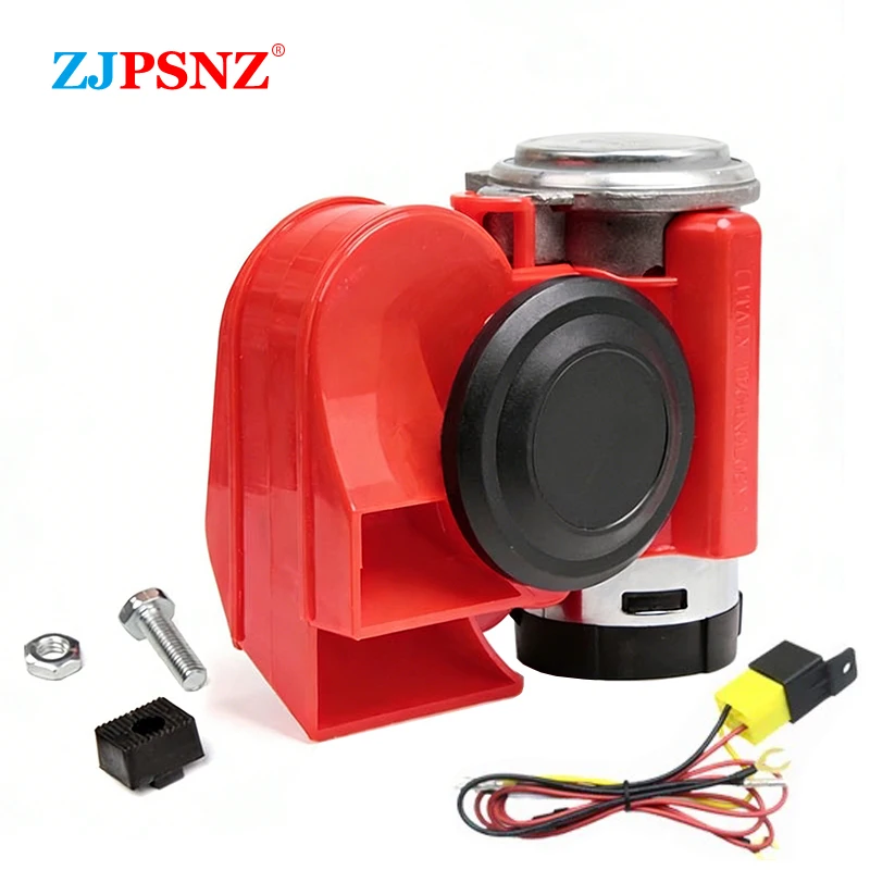 Dual Tone Horn Compact Horn Snail Air Horn Kits For Car Motorcycle 130db Super Loud 12V Electric Air Pump Horn Universal