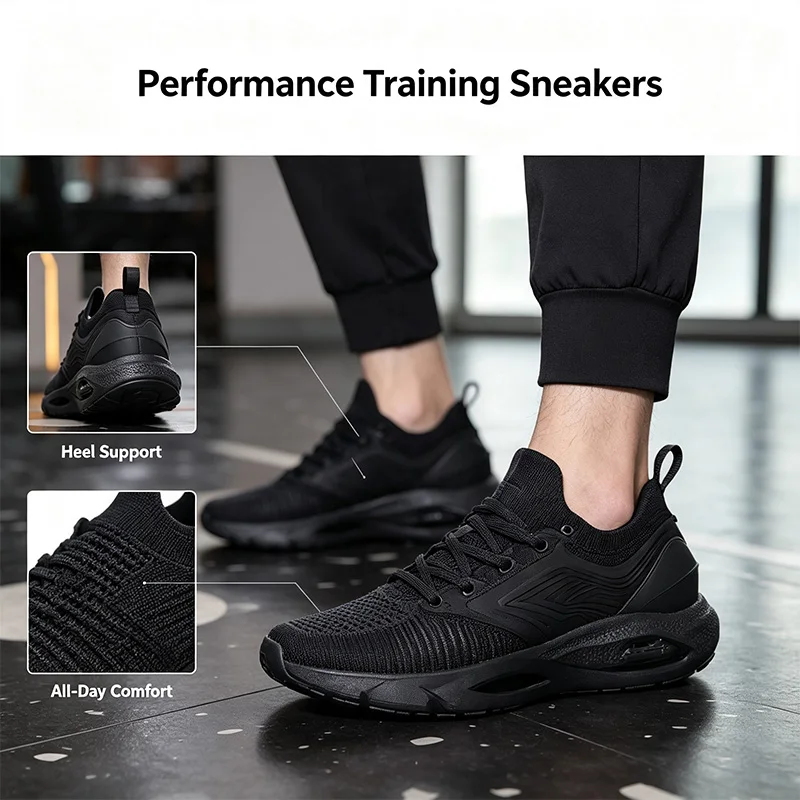New Under Armour Black Training Shoes Lightweight Breathable Running Sneakers Cushioned Non-Slip Athletic Footwear 3024154-001