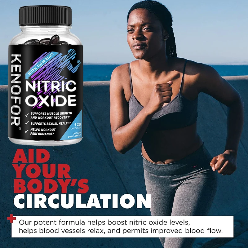 Nahrungsergänzungsmittel für männliche Stärke – Premium-Stickstoff-Booster, unterstützt stärkere Blutfluss, Durchblutung, Nährstoffversorgung, 120 Kapseln