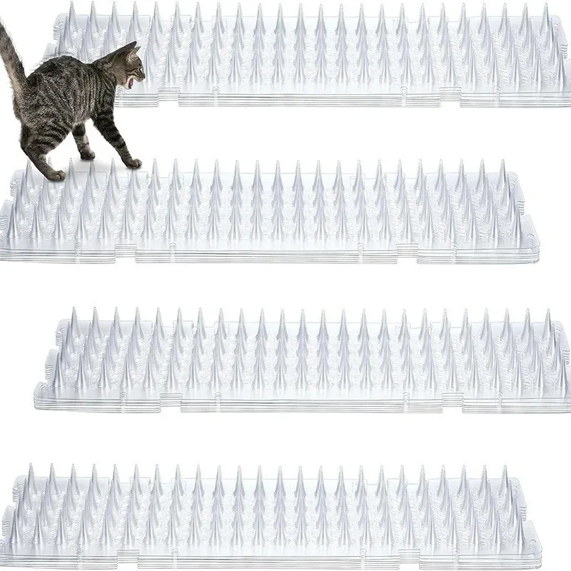 10/20/30Pcs Spikes Repeller Katze Kunststoff Vogel Repellent 10/20/24Pcs Spikes Repeller katze Kunststoff Vogel Repel PVC Transparent – Detail 2