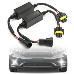 2Pcs LED Canbus Wiring Decoder Adapter Car Headlights Error Free Anti Flicker Resistor H8 H9 H11 Adapter Warning Canceller