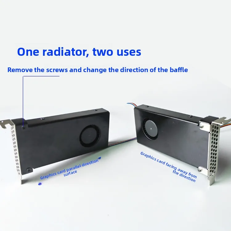 Mini PC Case Cooling Fan 8cm Half-Height PCI Ventilation Fan for 2U Chassis and Airflow Improvement
