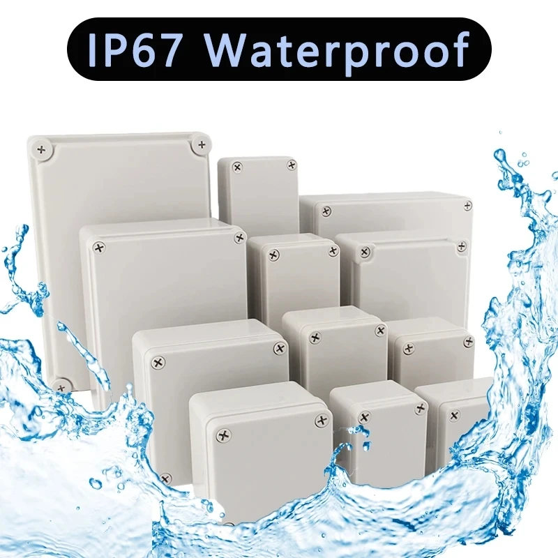 Outdoor Waterproof Enclosure Plastic Box Electronic Project Instrument Case Electrical Project Box Junction Box Housing