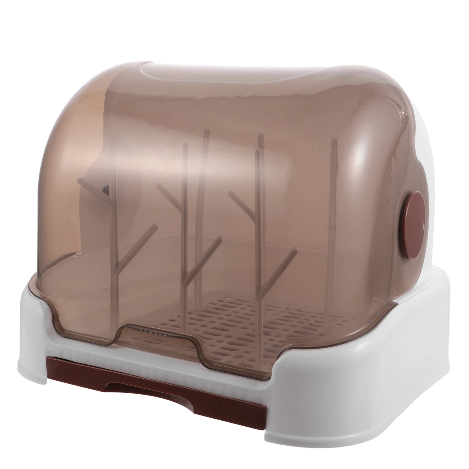 

1 set Baby Bottle Drying Rack Dustproof Sealed Structure Quick Drainage Space Saving Solution Milk Holder Dryer