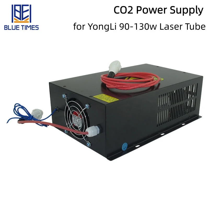 Bluetimes CO2-Laser-Netzteil für 90–130 W YongLi-Laserröhre, Ausgangsspannung 35 kV, maximaler Strom 28 mA, Größe 270 x 180 x 80 mm
