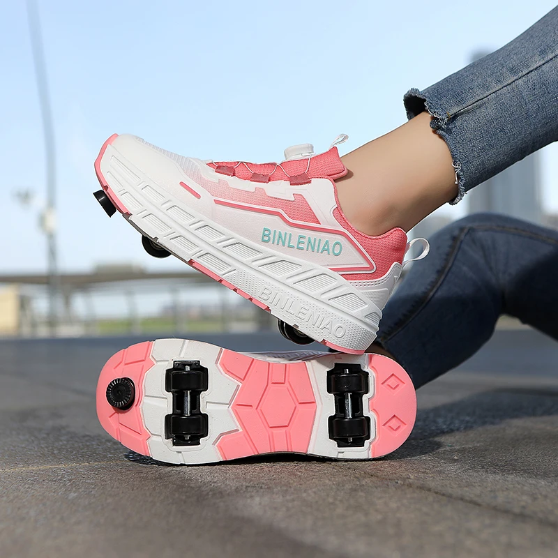 

Кроссовки-ролики 2-в-1 с отсоединяемыми колесами для паркура и активного отдыха на улице, для детей, подростков, взрослых, мужчин и женщин