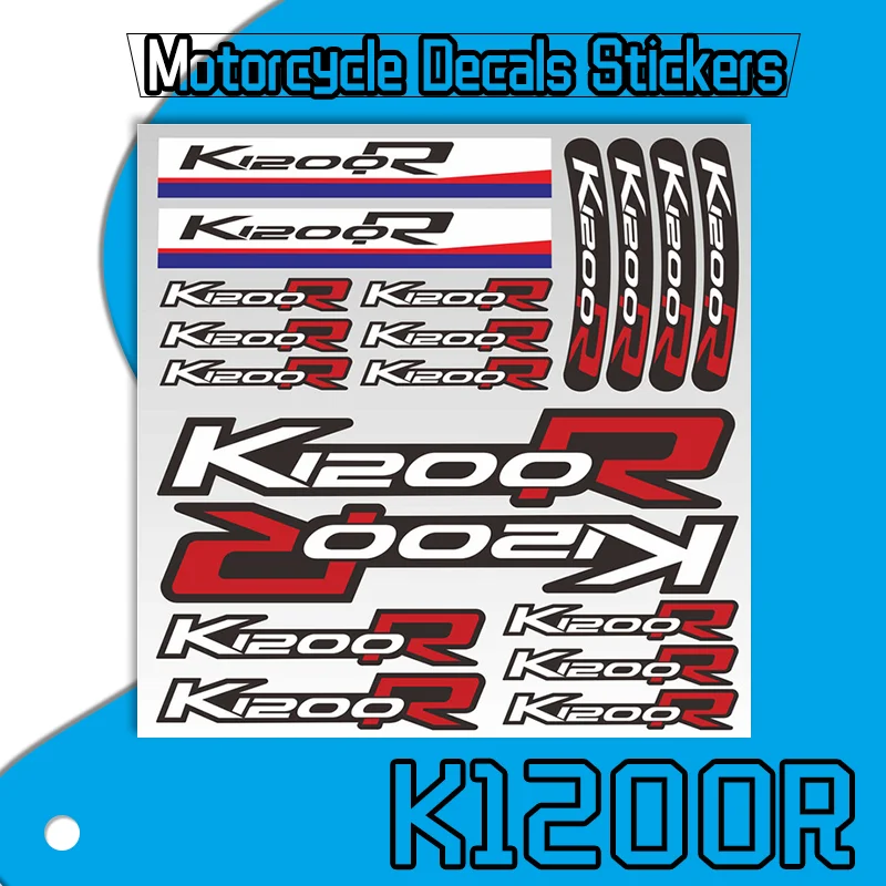 

K1200R Reflective Sticker Motorcycle Body Waterproof Helmet Fuel Tank Tail Box Decals Stickers Kit For BMW K1200 R k1200r