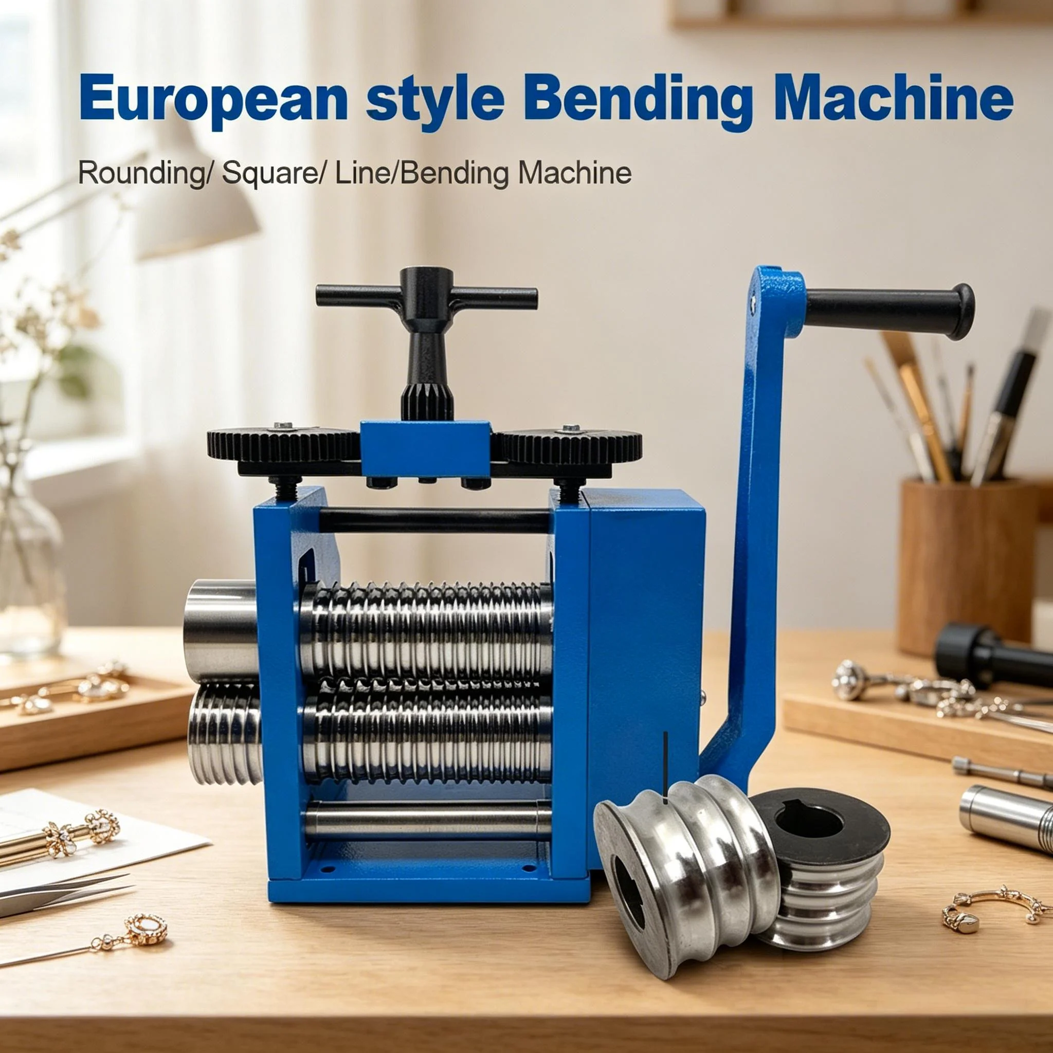 Professional Jewelry Making Rolling Mill Manual Metal Roller Press Gold Silver Copper Wire Sheet Processing Craft Equipment