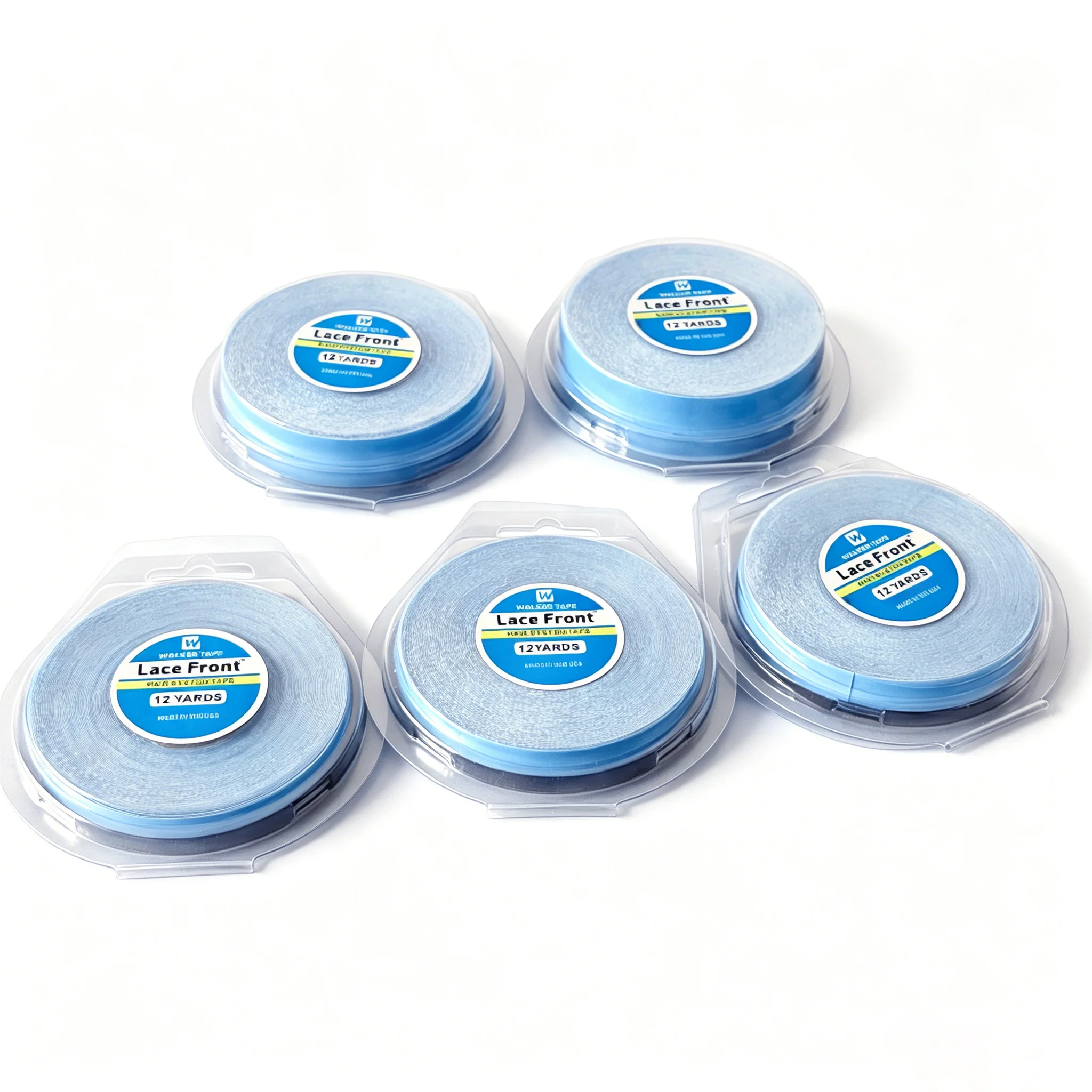 Wholesale 12Yards/Roll Walker Lace Front 12Yards Blister Pack Hair Tape 5 Widths (0.8/1/1.2/2/2.54cm) for Wig Toupee