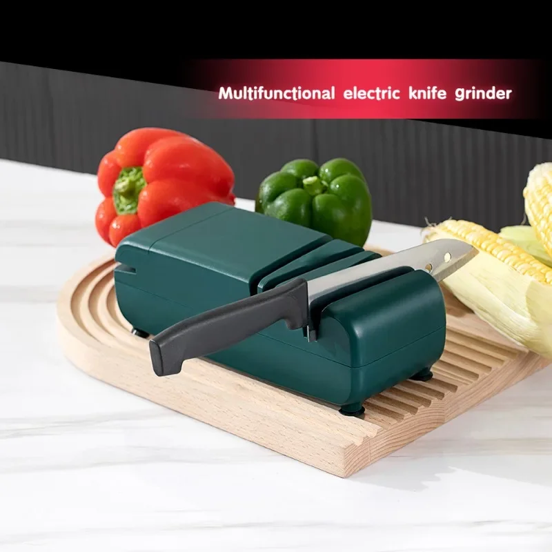 Multifunctional Household Knife Grinder Blunt Kitchen Knife Electric Knife Grinder Fast Grinding and Repairing Grinder