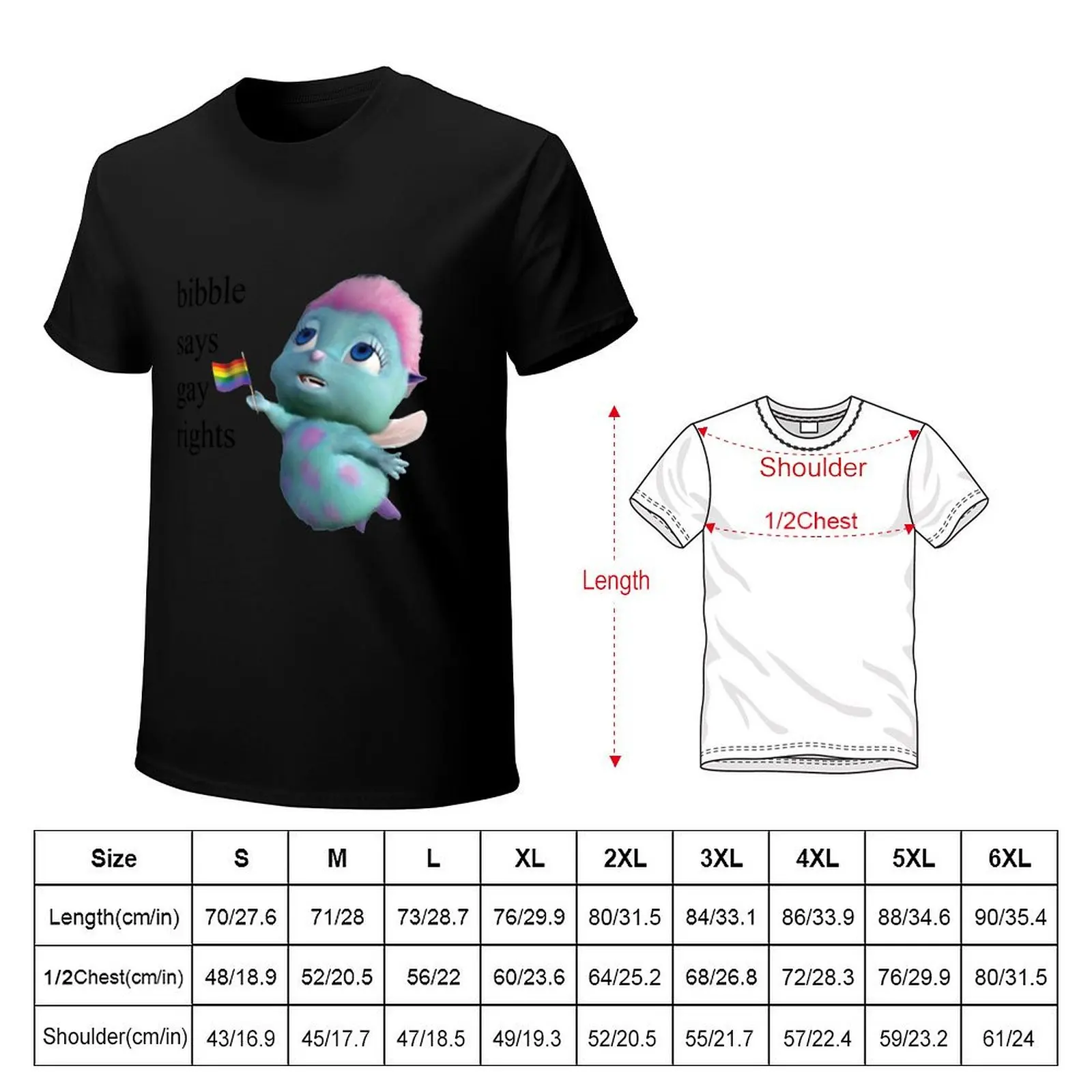 Bibble Says Gay Rights T-Shirt Comfortable Daily Wear Tee