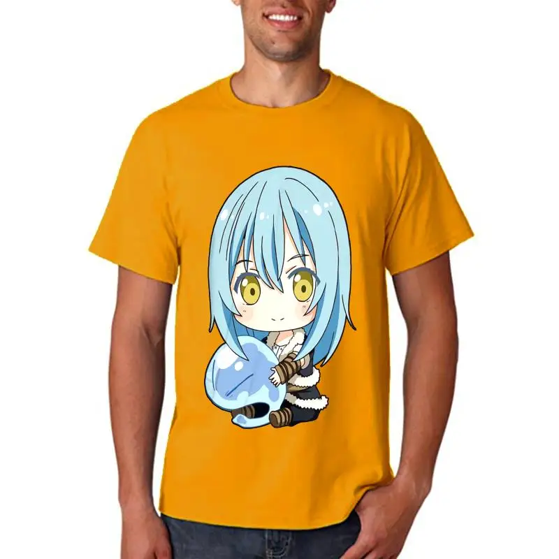 Tensei Shitara Slime Datta Ken T Shirt Rimuru Chibi T-Shirt Oversize Short Sleeves Tee Shirt Printed Tshirt