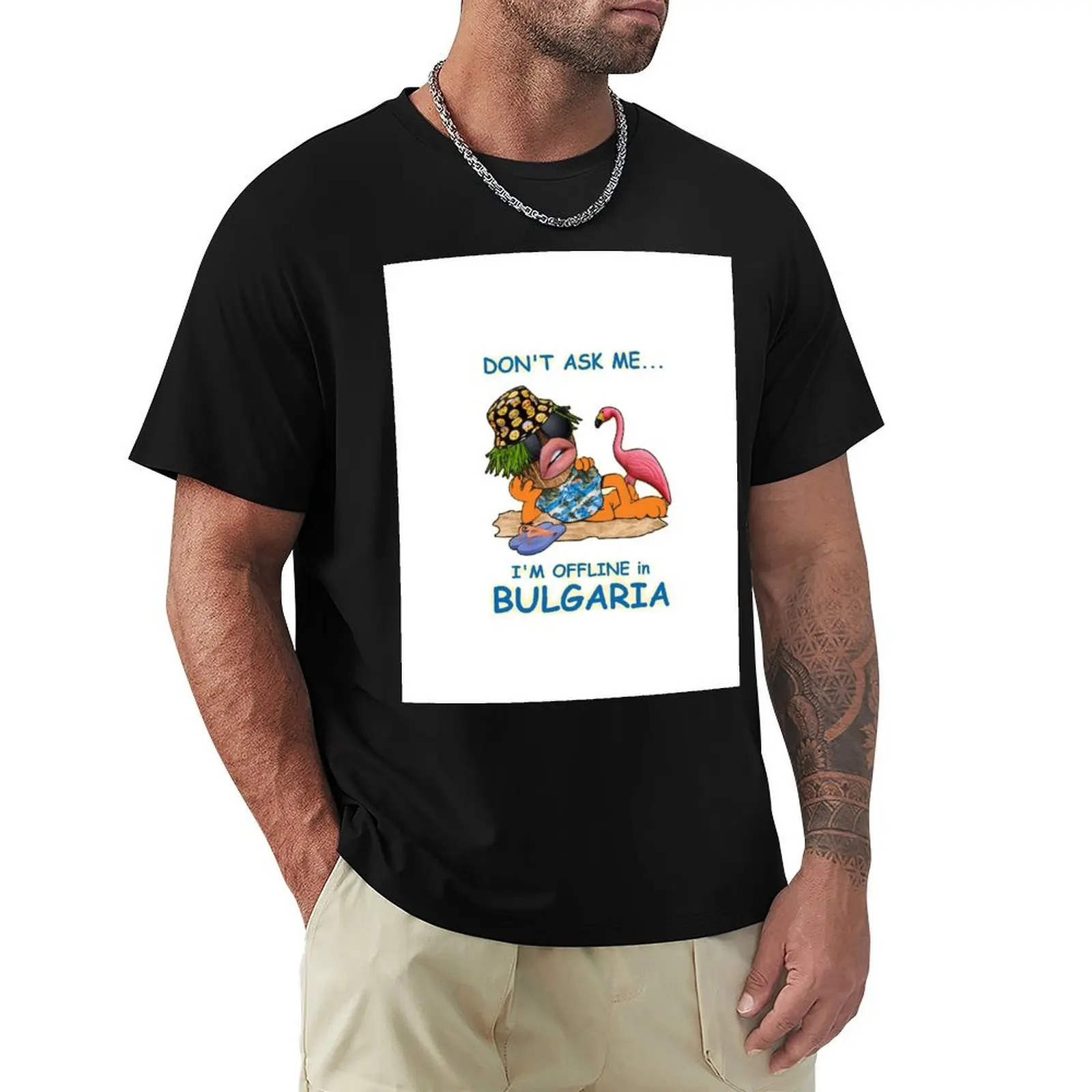 

Offline in Bulgaria T-Shirt summer 2025 gifts for boyfriend blue archive summer top t shirts for men