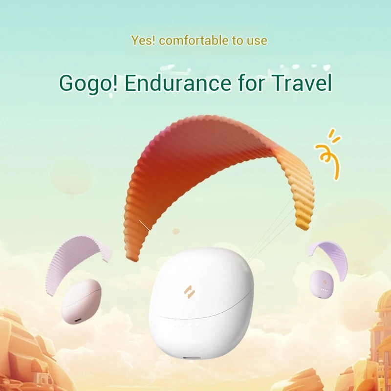 HAVIT E9 Wireless Earphone Noise Reduction Hi-Fi Bluetooth5.4 Long Endurance Half In Ear Small Ear Headset Custom Gaming Earbuds