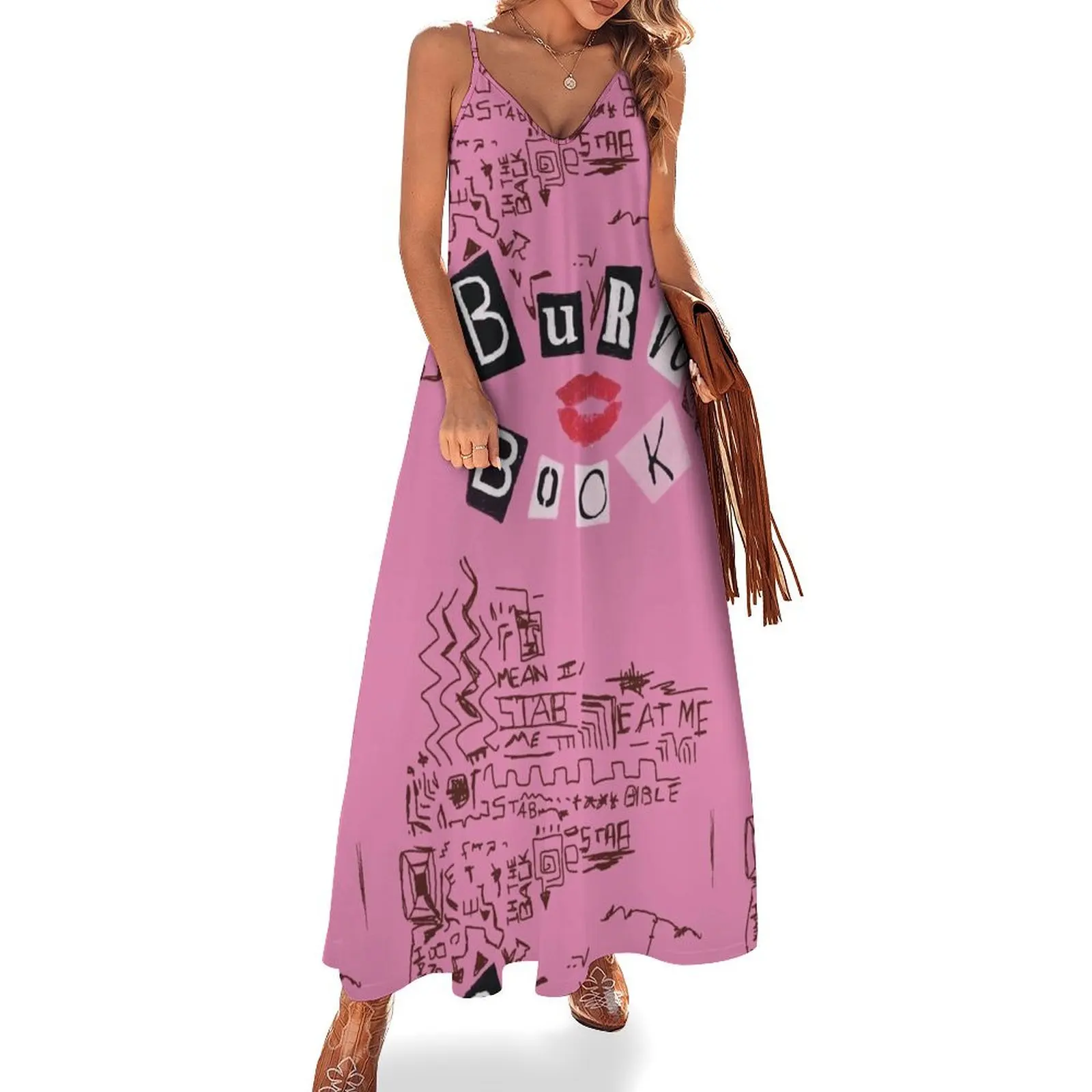 

BURNING Sleeveless Long Dress Bridesmaid dress woman Clothing dress dresses