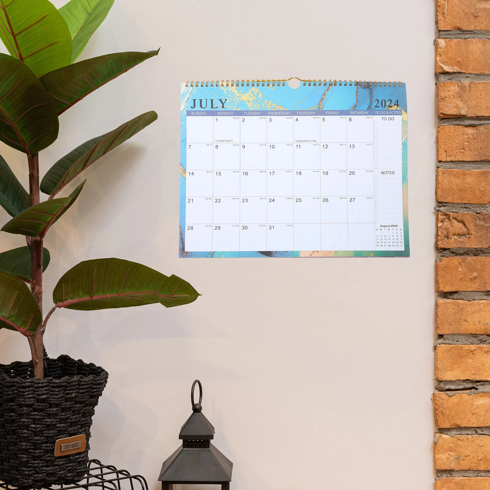 

Hanging Calendar Simple Style Clear Printed Monthly Wall Calendar for Office Household Daily Planning Holiday Schedule Organizer