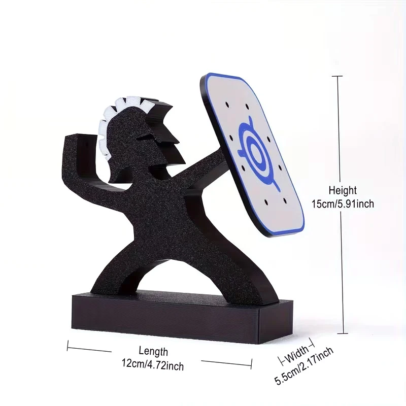 SXH 8Slot Spartan Warrior Dart Holder Stand - Heavy-Duty Dart Board Organizer Home Bar & Greek-Themed Game Room Decor - view 6
