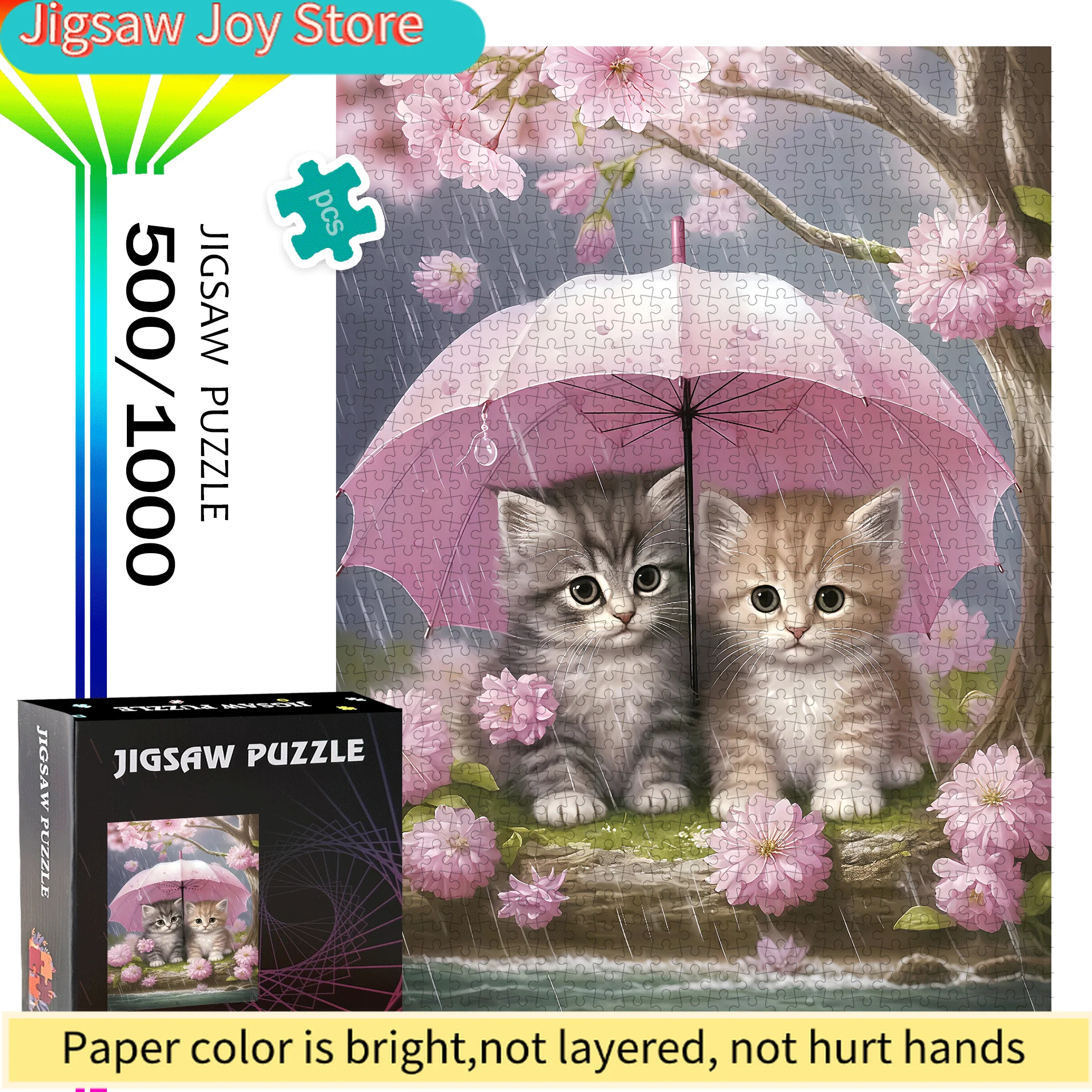 

or & Umbrella Jigsaw Puzzle - Large Portable Brain Suitable for &, Family, Birthday/Easter/Thanksgiving Gift, DIY Home Decor