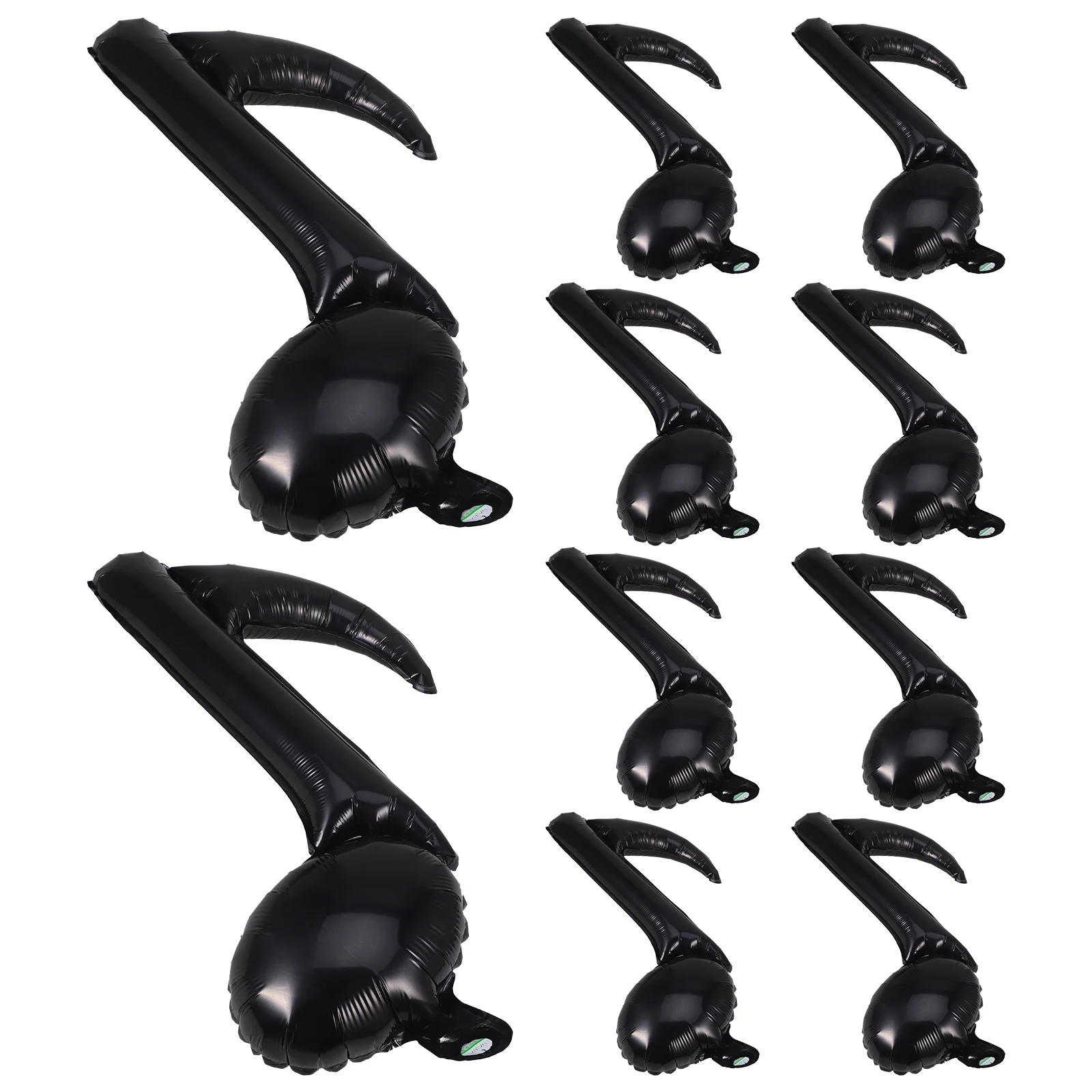 

10Pcs Aluminum Film Musical Note Inflatable Balloons Party Decoration for Birthday Wedding Anniversary Festival