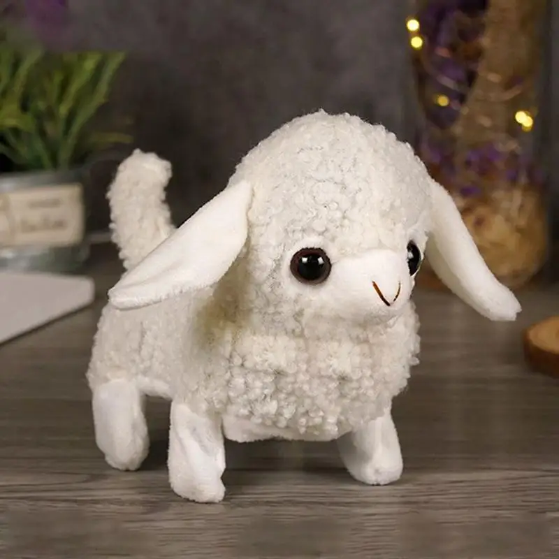 Robot Schapen Realistisch Elektrisch Interactief Simulatie Geanimeerd Speelgoed Lam Pluche Draagbaar Slapen Huisdier Buddy Voor Pasen Verjaardag
