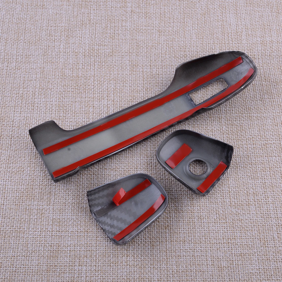 ألياف الكربون نمط الجانب غطاء مقبض الباب الذكي مجموعة الكسوة صالح ل Scion FR-S تويوتا GT86 سوبارو BRZ #5