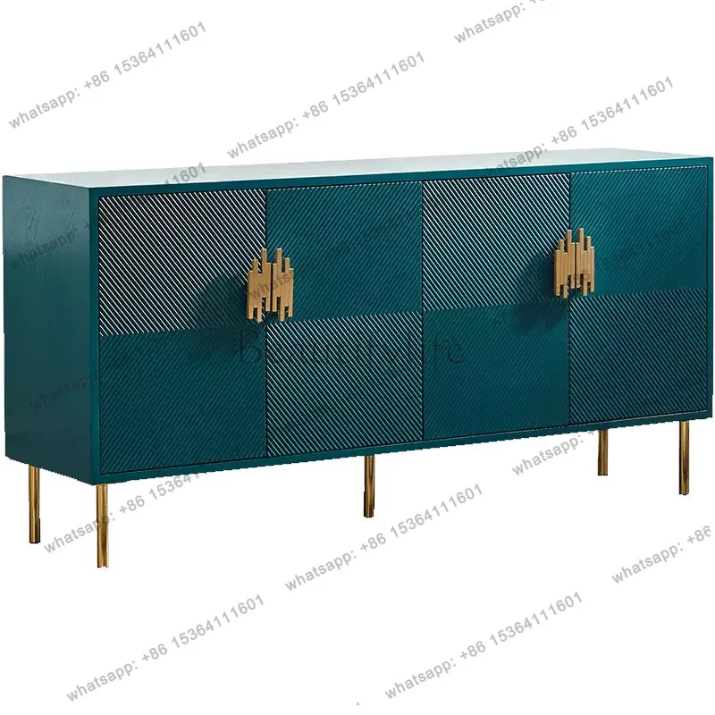 

Modern simple door cabinet light luxury living room American storage new creative decorative cabinet