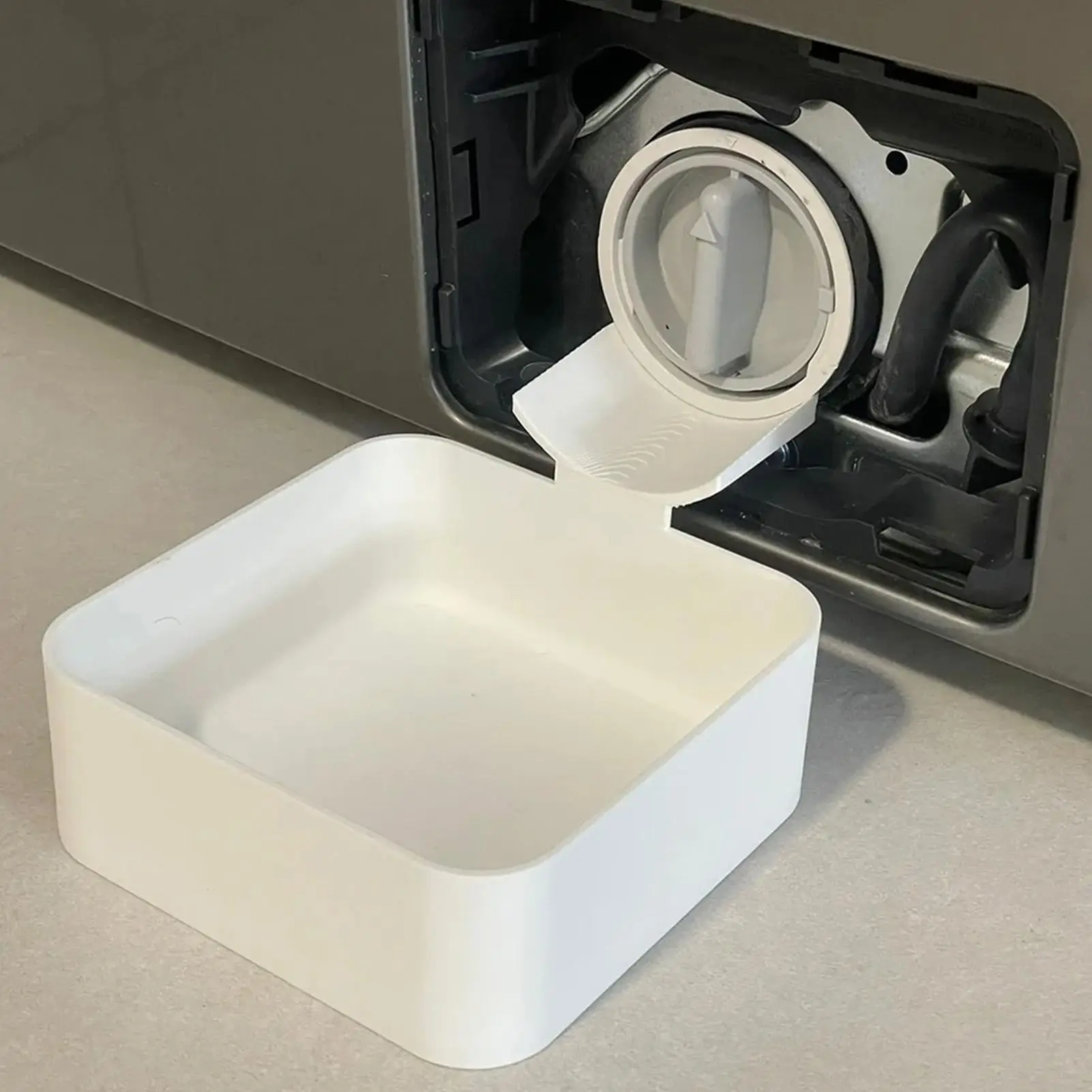 Washer Drain Pan Outlet Outlet Water Guide Leak-Proof Tight Fit Front Load Washer Water Catch Tray for Basement Apartment Home