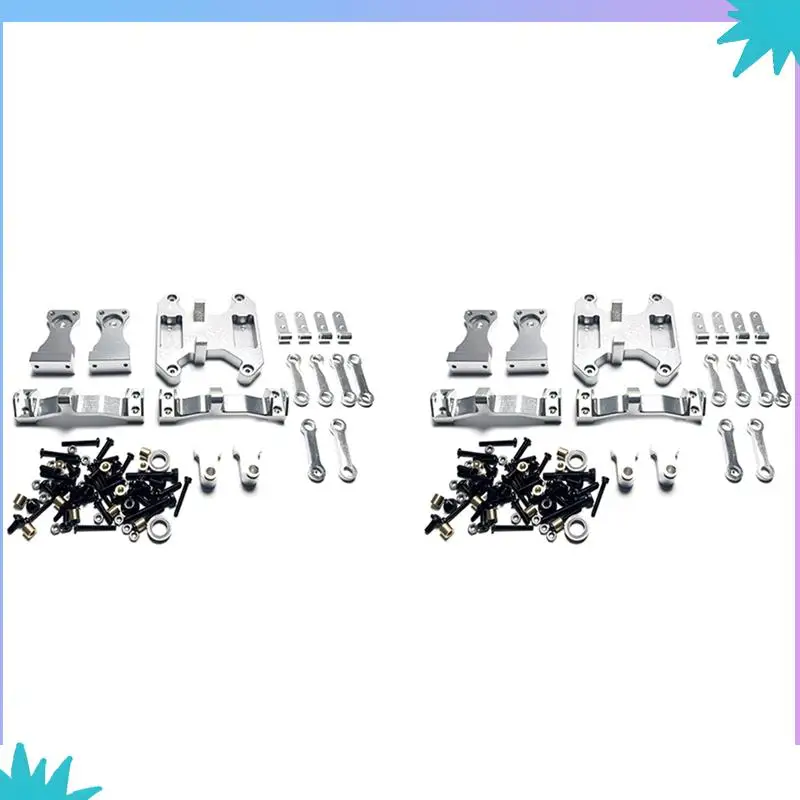 

ABZW 2X Metal Balance Chassis Board Seesaw Kit For WPL B16 B36 1/16 RC Car Upgrade Parts Modified Accessories,Silver