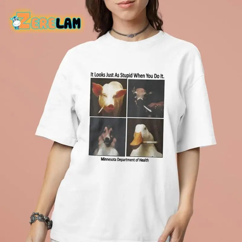 It Looks Just As Stupid When You Do Minnesota Department Of Health T Shirt
