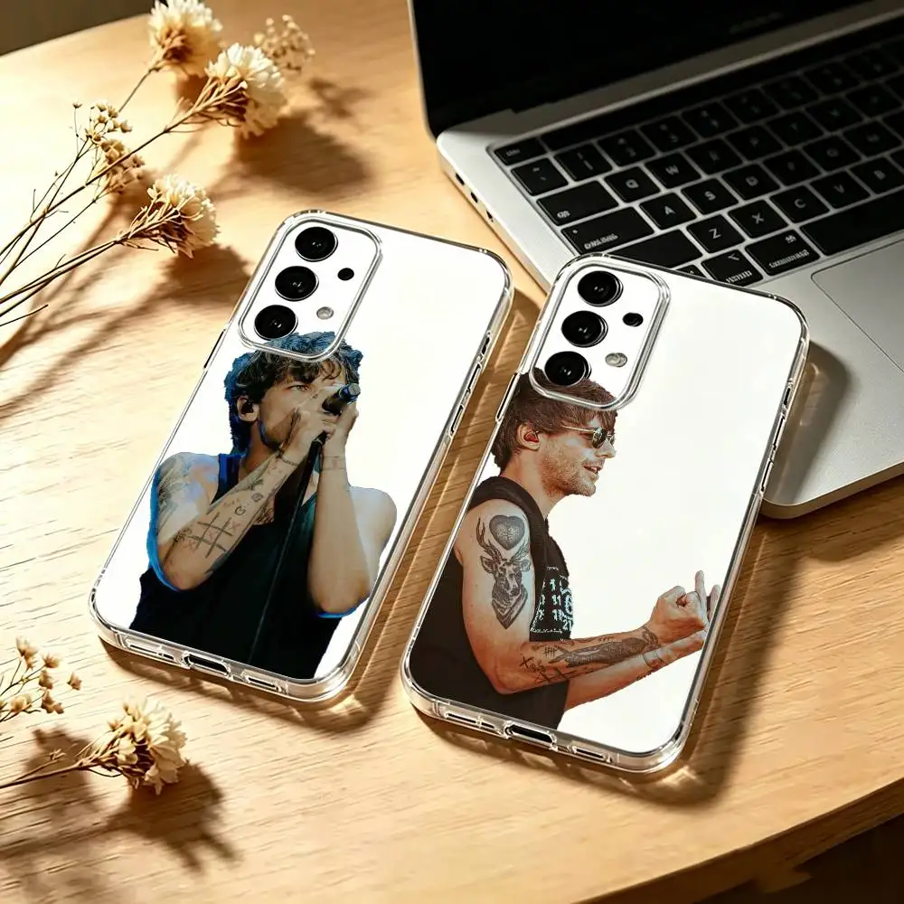 Singer-L-Louis-T-Tomlinson Phone Case For Samsung S25,S24,S21,S22,S23,S30,Ultra,S20,Plus,Fe Transparent Cover