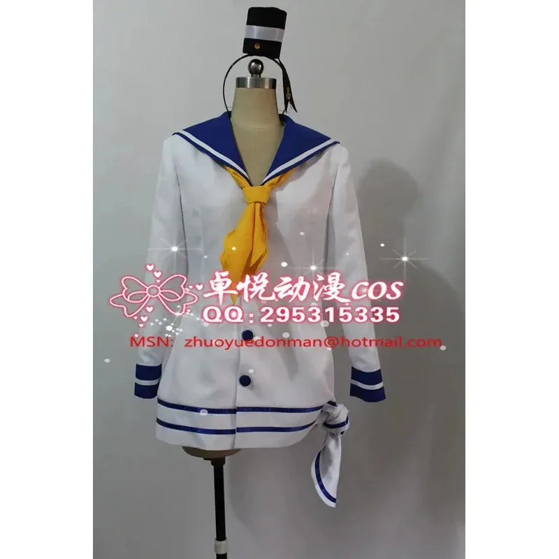 

NewCosplay Kantai Collection Tokitsukaze cosplay costume with hat and socks 11 RR77242025x;3,v'9.e;7'