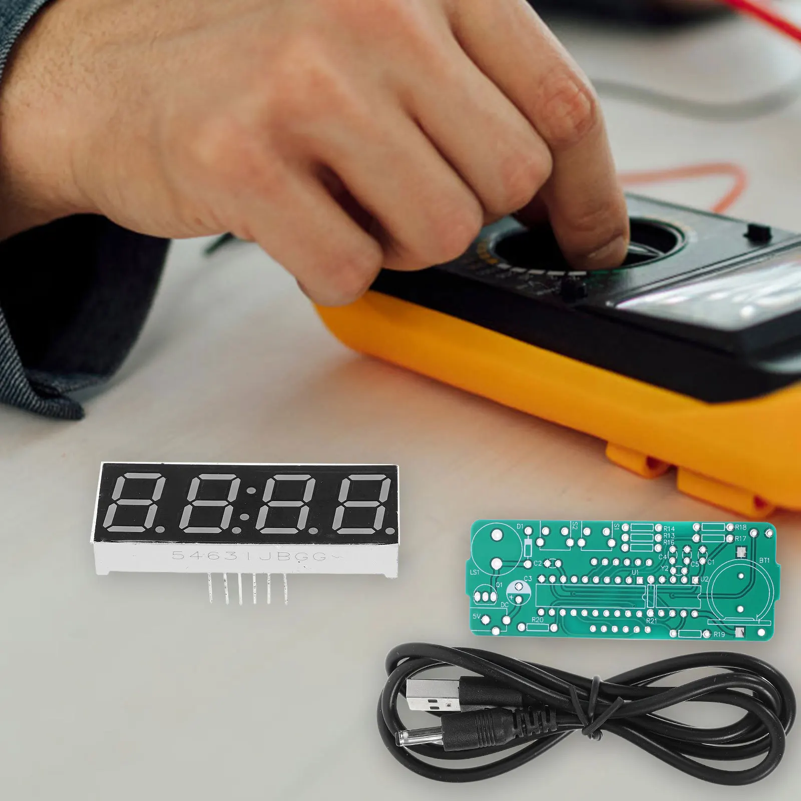 

Clock Soldering Projects Digital Diy Kits Cordless Iron Electronic Product Products