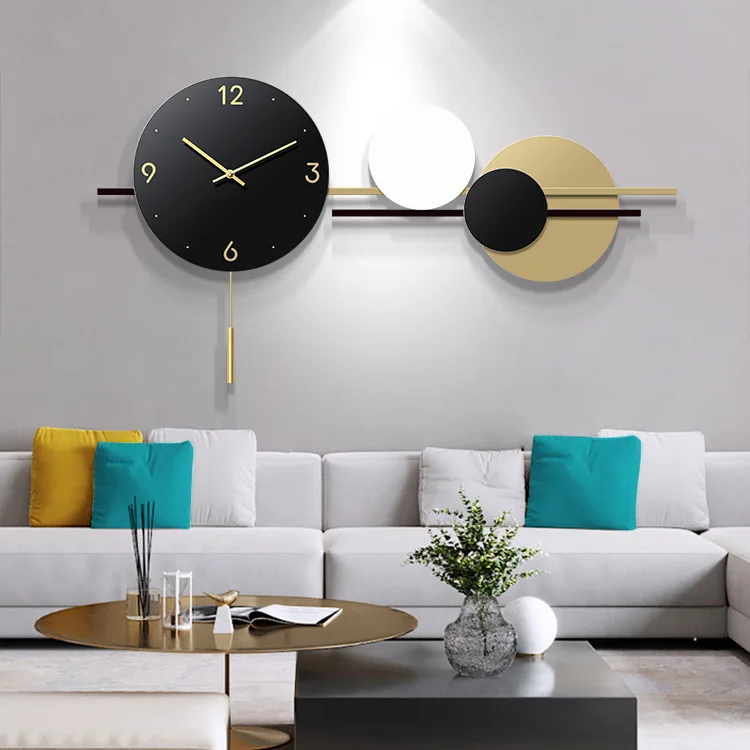 Modern Minimalist Decorative Wall Clock, Living Room, Personalized Home, Light Luxury, Creative Fashion, Artisand Fashion