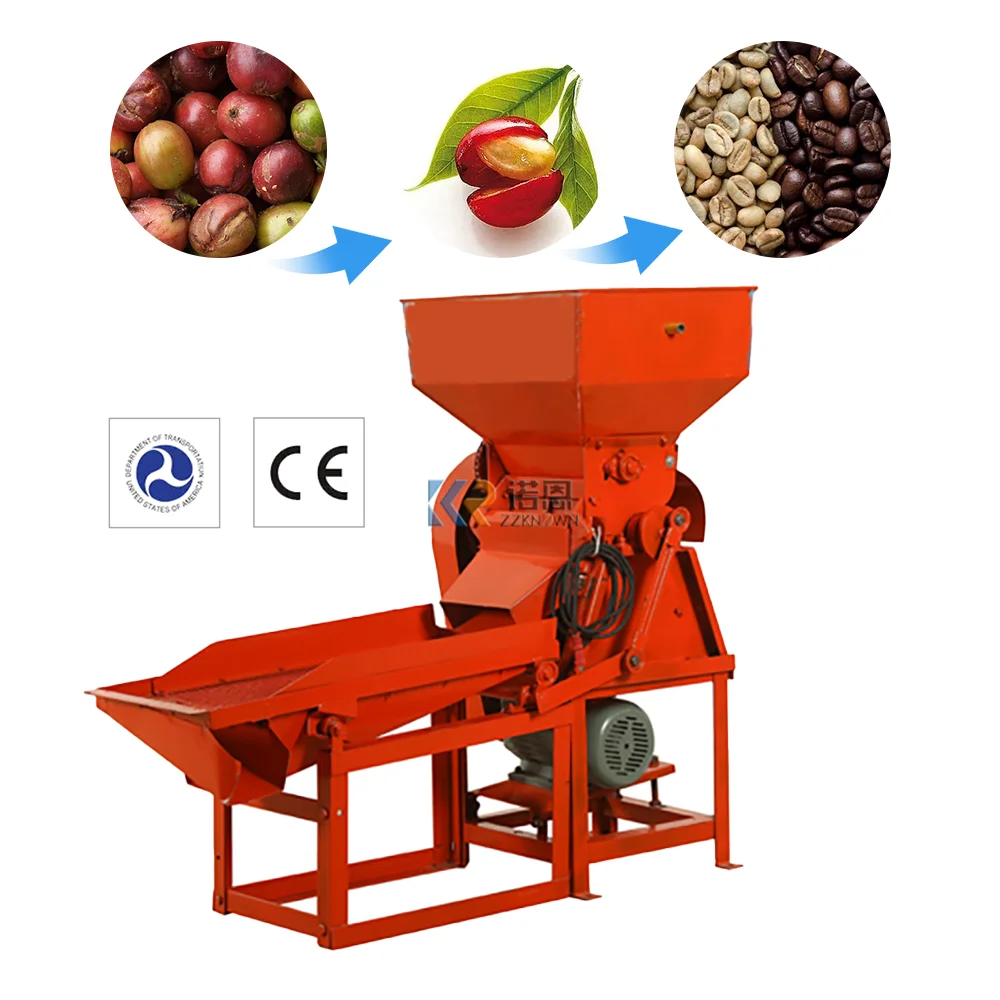 Electric Industrial Fresh Coffee Huller Peeling Machine Coffee Bean Pulper Coffee Pulper Machine