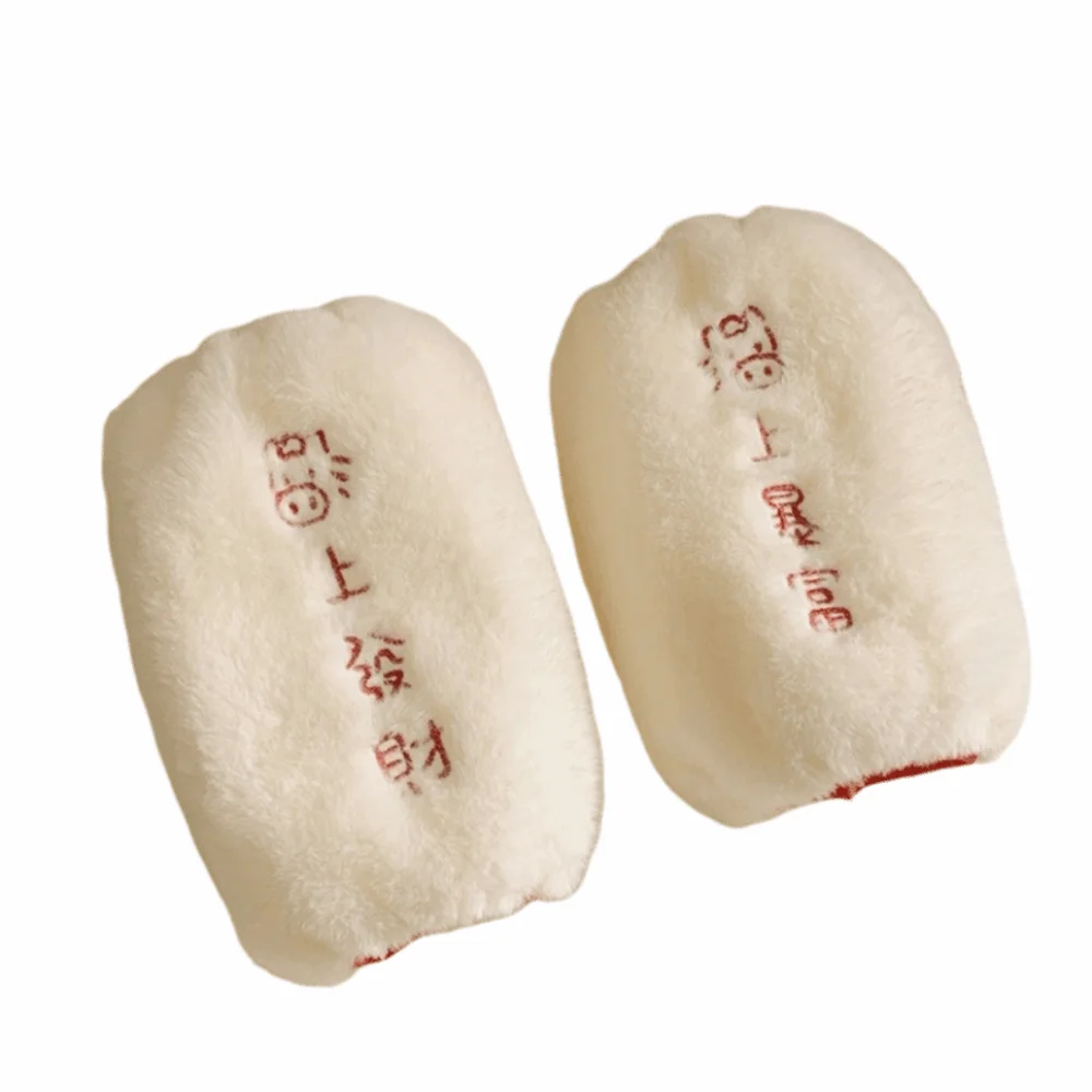 

Прочные однотонные чехлы для рукавов из мягкого искусственного меха, плюшевые чехлы на рукава с эластичной резинкой, элегантные нарукавники для дома