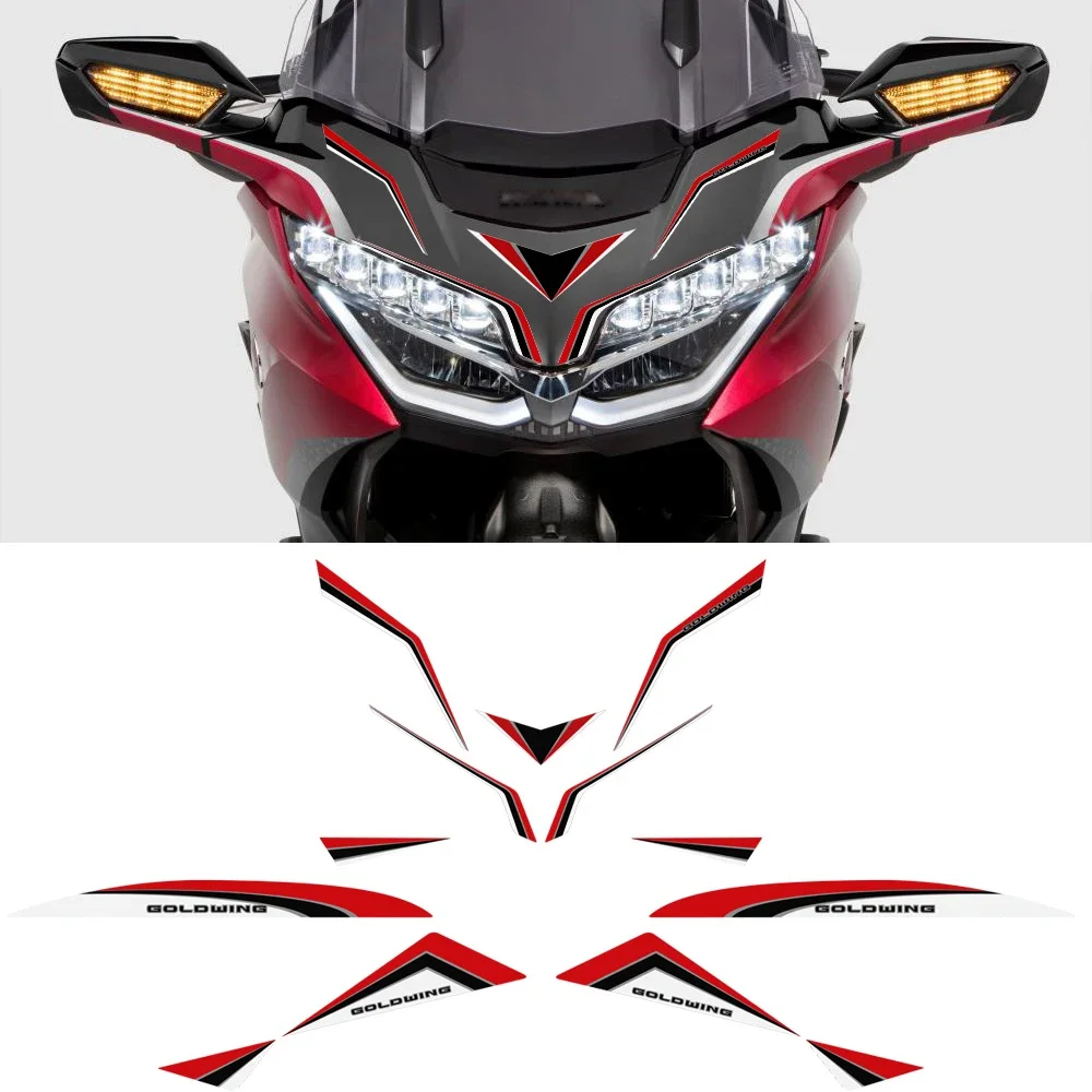 

2021 2018 2019 2020 For HONDA Goldwing GL1800 GL 1800 Luggage Trunk Stickers Tour Tank Pad Protector Decal Kit Cases Accessories