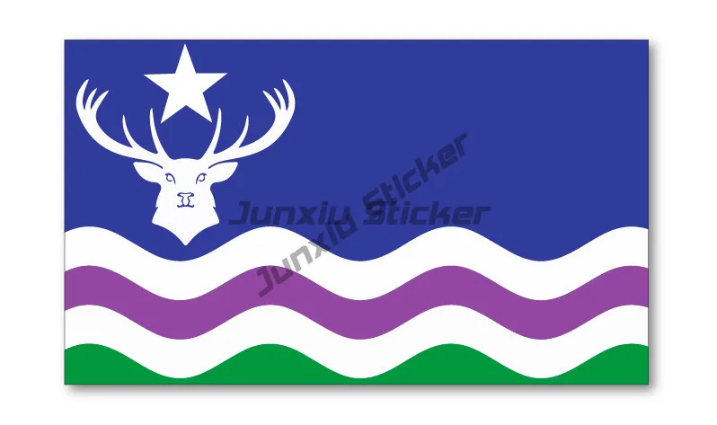 

EXMOOR EMBLEM FLAG VINYL STICKERS CAR VAN TRUCK TAXI LORRY
