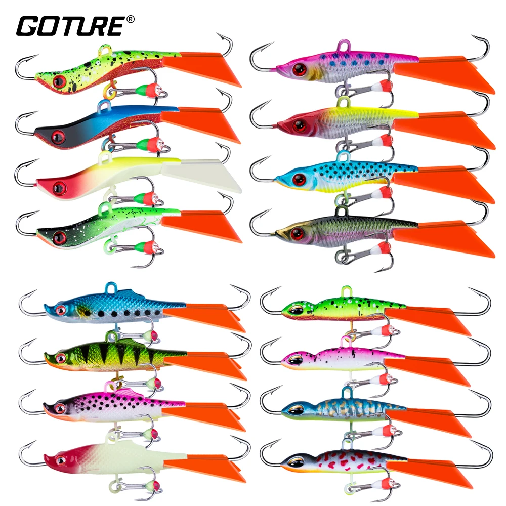 Goture Winter Ice Balancer Luminous Ice Fishing Lure Jig Wobblers For Trout Bass Pike Carp Winter Fishing Acceesories