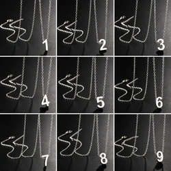 ブレスレットとネックレスのための調節可能なチェーン,ネックレスのための素敵なシルバーカラー,番号0 1 2 3 4 5 6 7 8 9,ラッキー