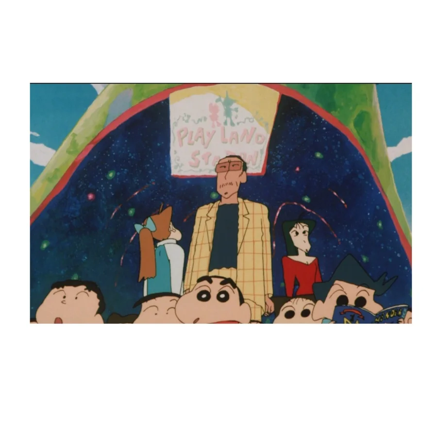 Pintura dos desenhos animados lápis shin chan quebra-cabeça 108/200/300/500/1000 pçs quebra-cabeças de madeira/caixa para adultos crianças presentes tangram