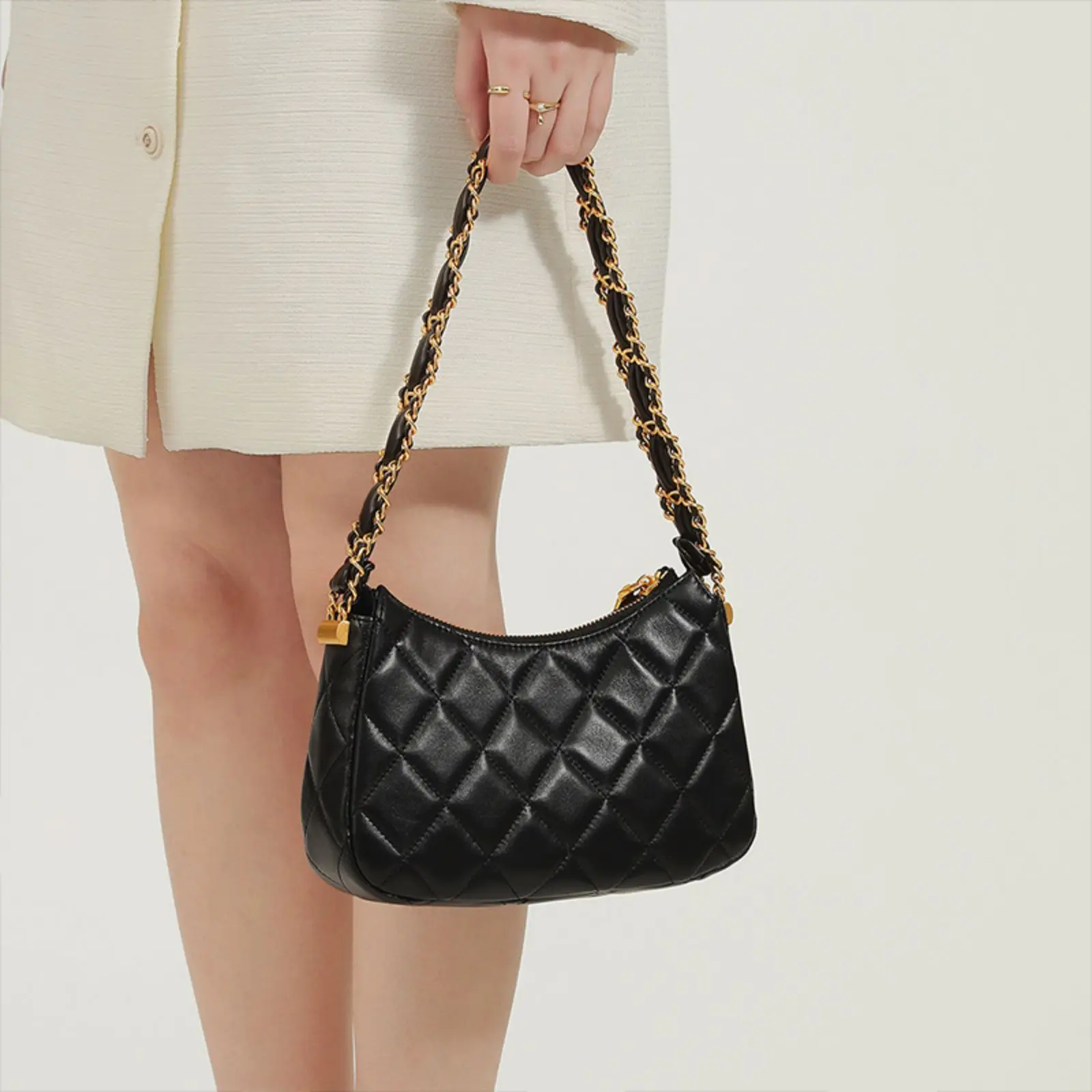 ITAMOOD New Quilted Luxury Shoulder Bag, Leather Diamond Crossbody Bag, Original Design Handbag