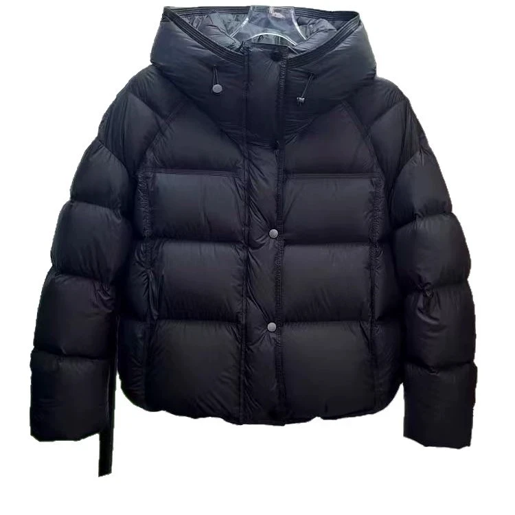 2025 New Women Cotton Coat Winter Solid Puffer Coat Short Hooded Loose Bread Coat Women Thicken Warm Down Cotton Coat Parkas