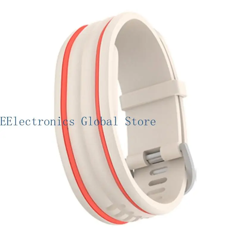 462B Adjustable Hole Replacement Watch Strap, Soft Two Tone Wristband for Daily Routines, Casual Wear, and Movement